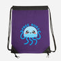 Jellyfish Free Hugs-none drawstring bag-NemiMakeit