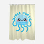 Jellyfish Free Hugs-none polyester shower curtain-NemiMakeit