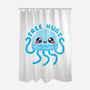 Jellyfish Free Hugs-none polyester shower curtain-NemiMakeit