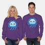 Jellyfish Free Hugs-unisex crew neck sweatshirt-NemiMakeit