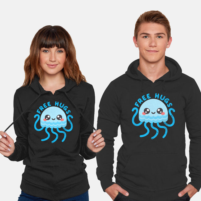 Jellyfish Free Hugs-unisex pullover sweatshirt-NemiMakeit