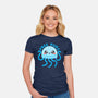 Jellyfish Free Hugs-womens fitted tee-NemiMakeit