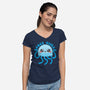 Jellyfish Free Hugs-womens v-neck tee-NemiMakeit