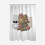Old Diver Cat-none polyester shower curtain-xMorfina