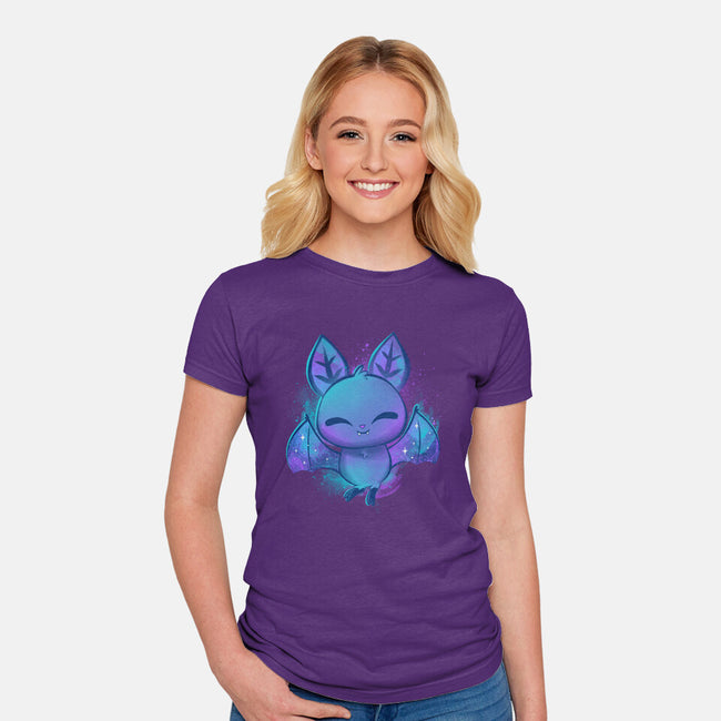Galactic Cuteness-womens fitted tee-ricolaa