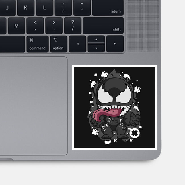 Symbiote Cartoon-none glossy sticker-ElMattew
