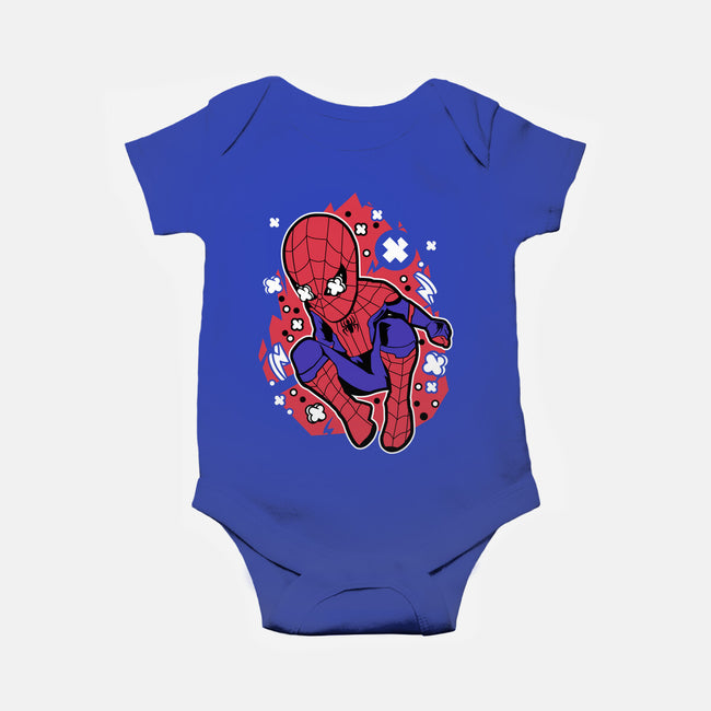 Spidey Cartoon-baby basic onesie-ElMattew
