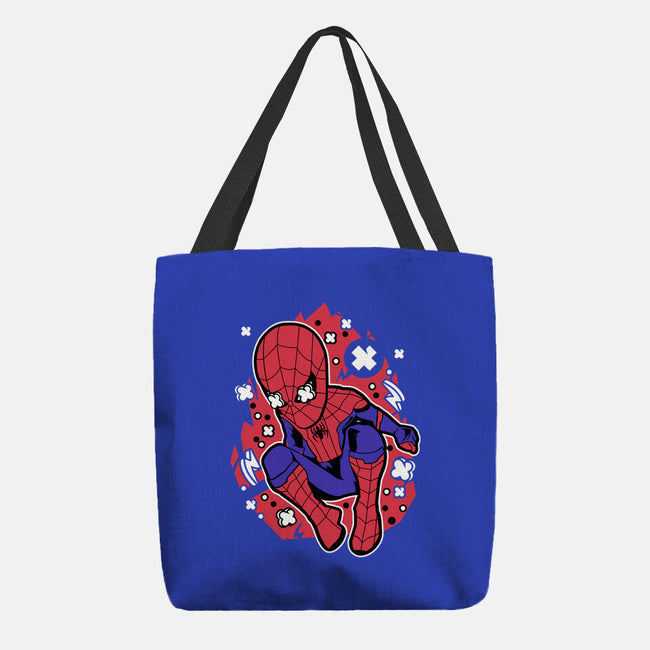 Spidey Cartoon-none basic tote bag-ElMattew