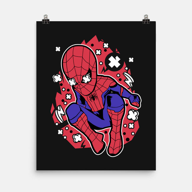 Spidey Cartoon-none matte poster-ElMattew