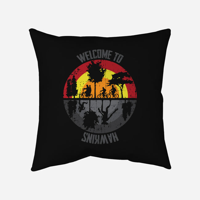 Welcome To Hawkins-none removable cover throw pillow-turborat14