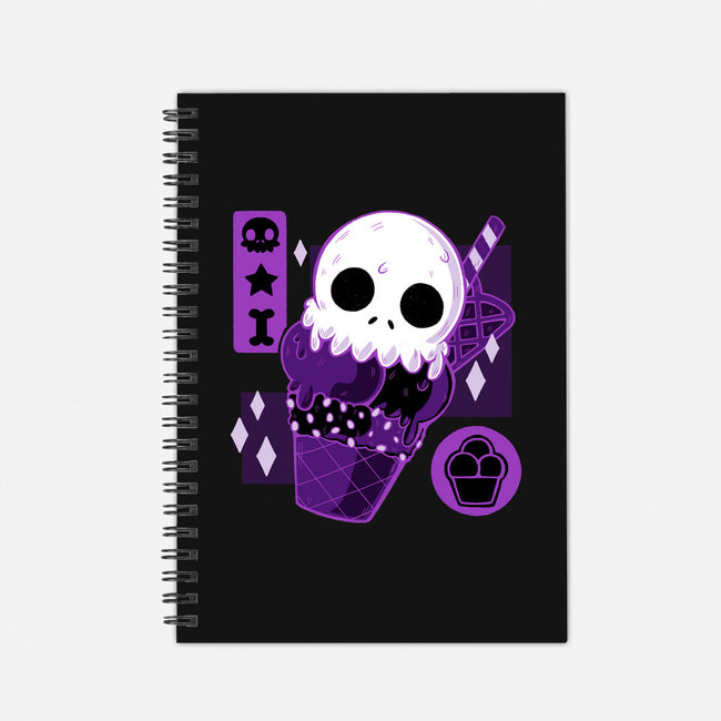 Skull Cream-none dot grid notebook-xMorfina