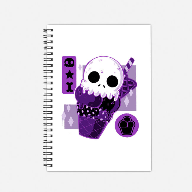 Skull Cream-none dot grid notebook-xMorfina