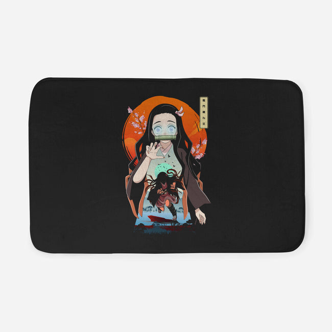 Nezuko Kamado-none memory foam bath mat-rondes