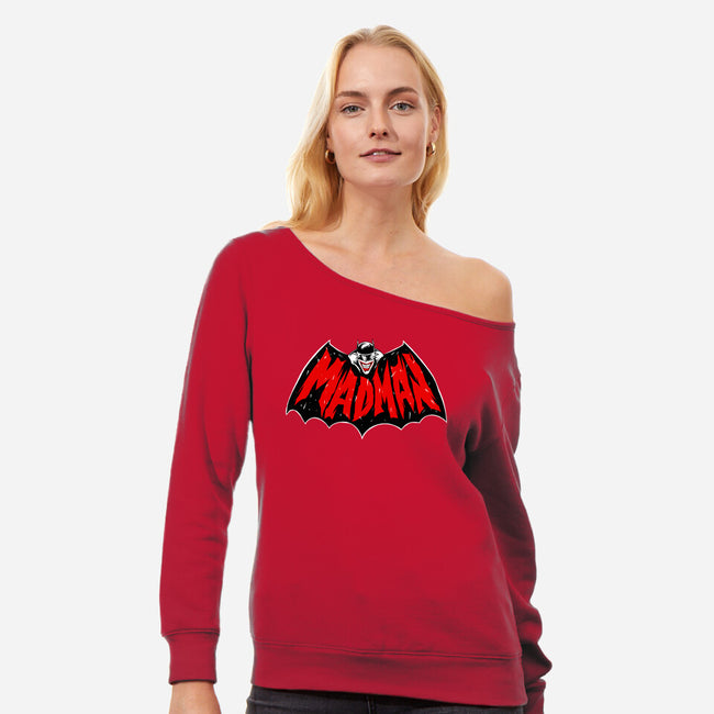 Madman-womens off shoulder sweatshirt-spoilerinc