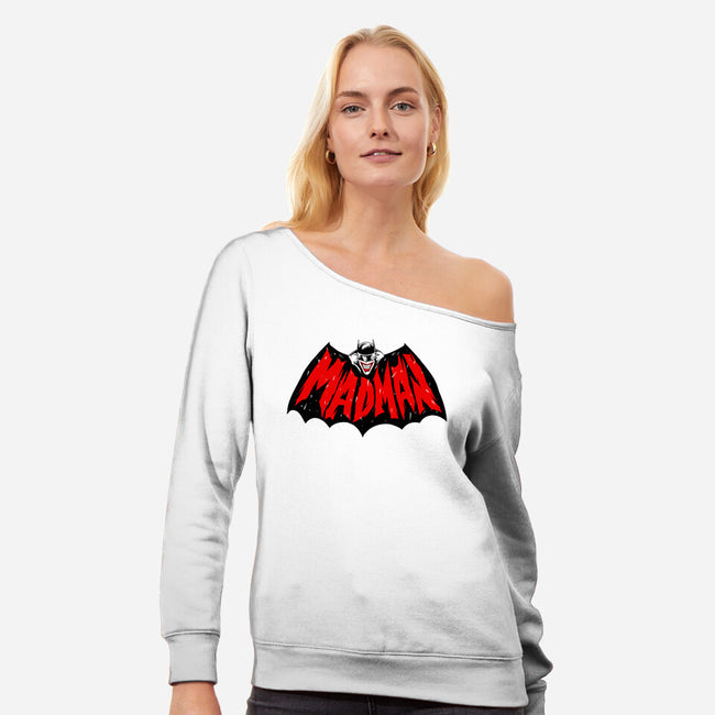 Madman-womens off shoulder sweatshirt-spoilerinc