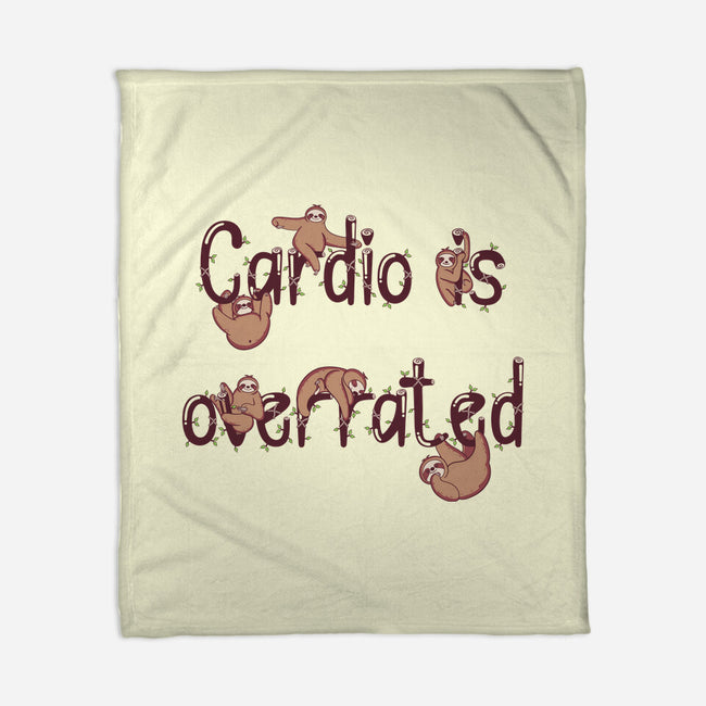 Cardio Is Overrated-none fleece blanket-Jelly89