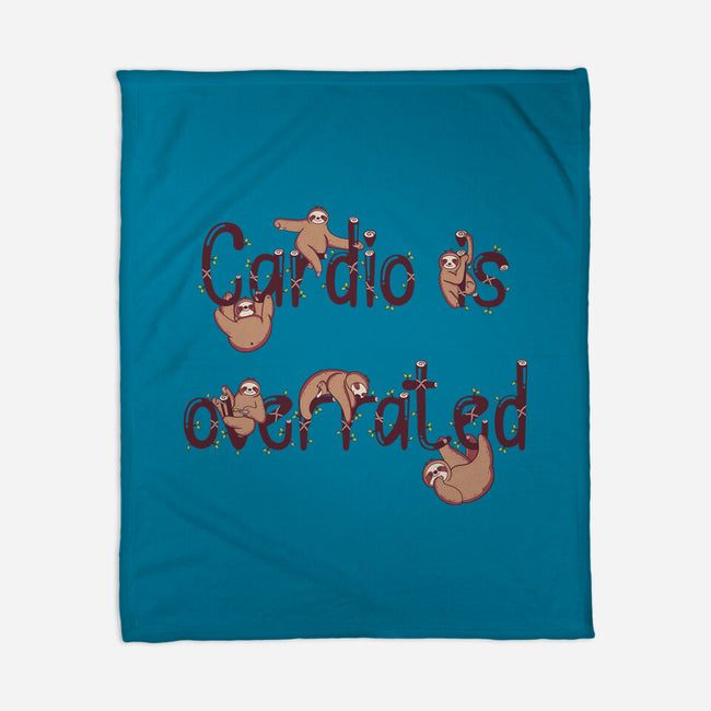 Cardio Is Overrated-none fleece blanket-Jelly89