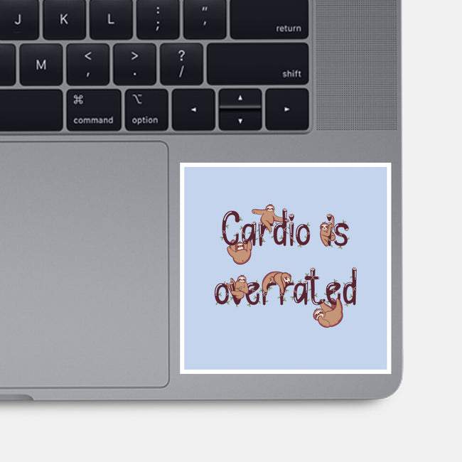 Cardio Is Overrated-none glossy sticker-Jelly89