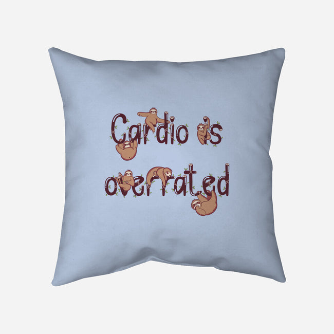 Cardio Is Overrated-none removable cover throw pillow-Jelly89