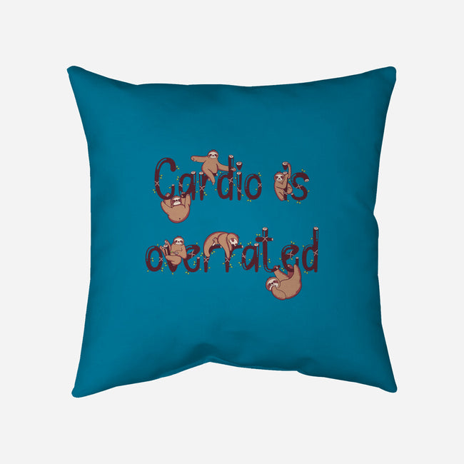 Cardio Is Overrated-none removable cover throw pillow-Jelly89