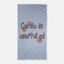 Cardio Is Overrated-none beach towel-Jelly89