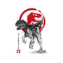 Velociraptor Sumi-E-none drawstring bag-DrMonekers