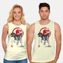Velociraptor Sumi-E-unisex basic tank-DrMonekers