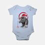 Triceratops Sumi-E-baby basic onesie-DrMonekers