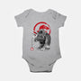 Triceratops Sumi-E-baby basic onesie-DrMonekers