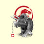 Triceratops Sumi-E-unisex kitchen apron-DrMonekers