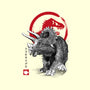 Triceratops Sumi-E-none stretched canvas-DrMonekers