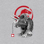 Triceratops Sumi-E-dog basic pet tank-DrMonekers