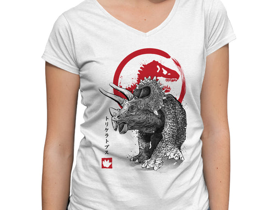 Triceratops Sumi-E