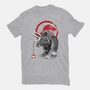 Triceratops Sumi-E-youth basic tee-DrMonekers