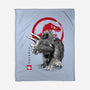 Triceratops Sumi-E-none fleece blanket-DrMonekers