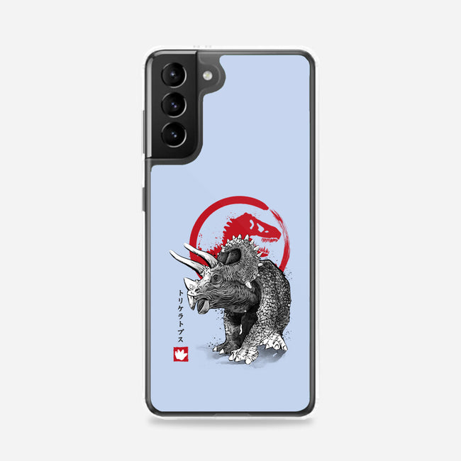 Triceratops Sumi-E-samsung snap phone case-DrMonekers
