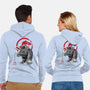 Triceratops Sumi-E-unisex zip-up sweatshirt-DrMonekers