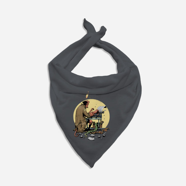 Hellboy's Report-dog bandana pet collar-MoisEscudero