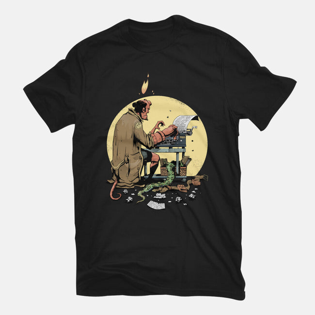 Hellboy's Report-unisex basic tee-MoisEscudero