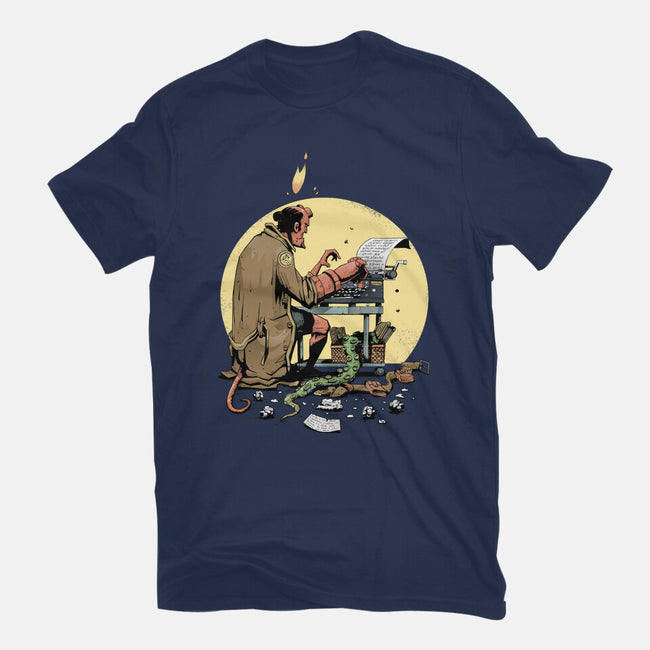 Hellboy's Report-womens basic tee-MoisEscudero