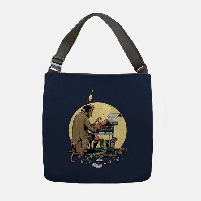 Hellboy's Report-none adjustable tote bag-MoisEscudero