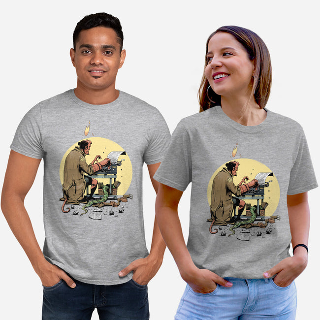 Hellboy's Report-unisex basic tee-MoisEscudero