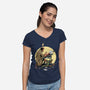 Hellboy's Report-womens v-neck tee-MoisEscudero