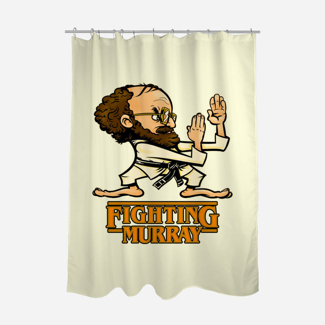 Fighting Murray-none polyester shower curtain-Poopsmoothie