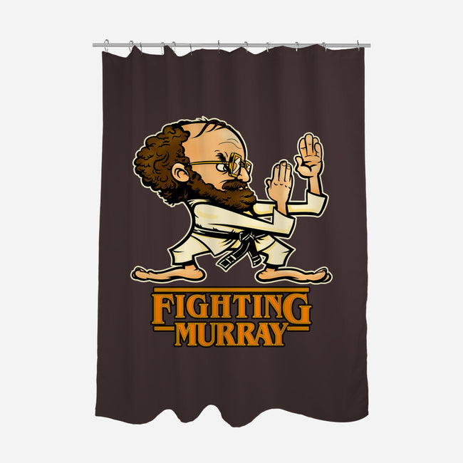 Fighting Murray-none polyester shower curtain-Poopsmoothie
