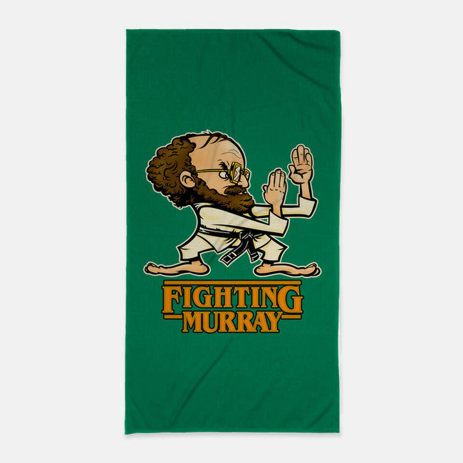Fighting Murray-none beach towel-Poopsmoothie