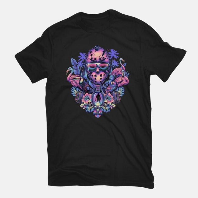 Tropical Camper-mens basic tee-glitchygorilla