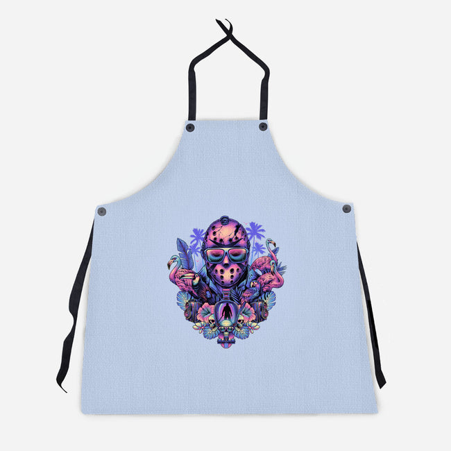 Tropical Camper-unisex kitchen apron-glitchygorilla