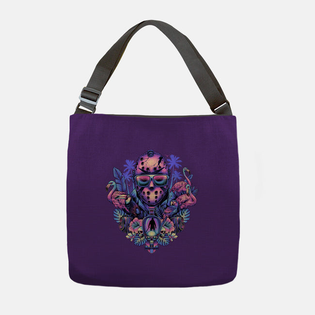 Tropical Camper-none adjustable tote bag-glitchygorilla
