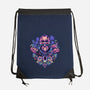 Tropical Camper-none drawstring bag-glitchygorilla